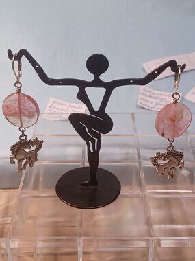 Wild Horses - Cherry Quartz Earrings